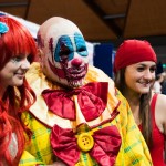 Supanova Sydney 2013 - Cosplay - Ariel and Elektra (Bronte Donovan) and scary Clown