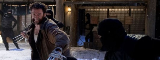 The Wolverine: Hugh Jackman fights some guys in the snow