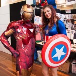 Oz Comic-Con Melbourne 2013 - Cosplay - Iron Man and female Captain America
