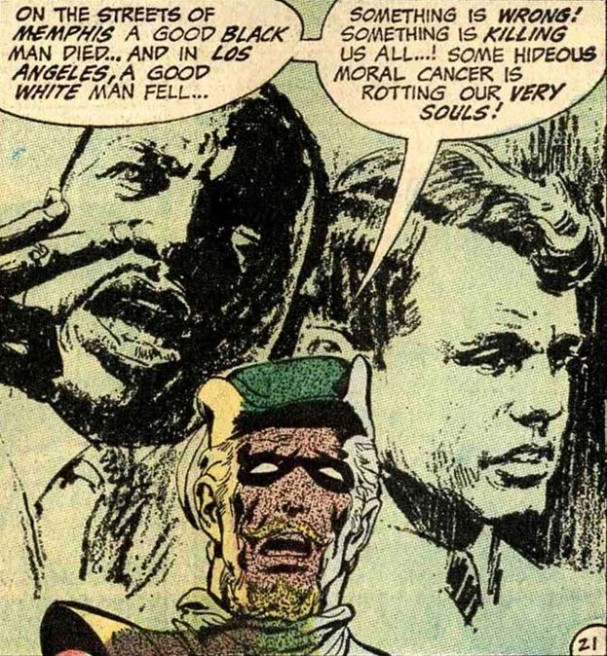 Green Arrow - Martin Luther King Jr and Kennedy (Neal Adams)