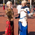 SMASH! Sydney Manga and Anime Show - Cosplay - Saber (Simon Xingers) and Gilgamesh (Ette Elle) from Fate Prototype