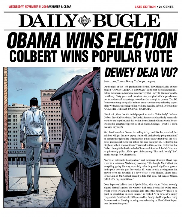 Daily Bugle - Obama Wins Election