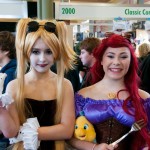 Oz Comic-Con 2014 - Melbourne cosplay - Harley Quinn and Ariel (Little Mermaid)