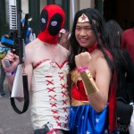 Oz Comic-Con 2014 - Melbourne cosplay - Deadpool and "Wonder Woman"