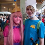Oz Comic-Con 2014 - Melbourne cosplay - Finn and Princess Bubblegum (Adventure Time)