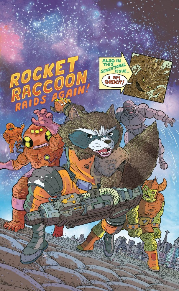 Captain America and the Mighty Avengers #1 (Rocket Raccoon and Groot Variant) -  Ulises Farinas