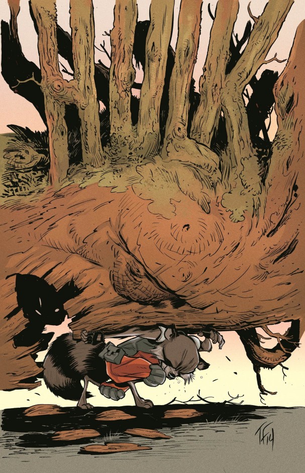 Hulk #8 (Rocket Raccoon and Groot Variant) - Tom Fowler