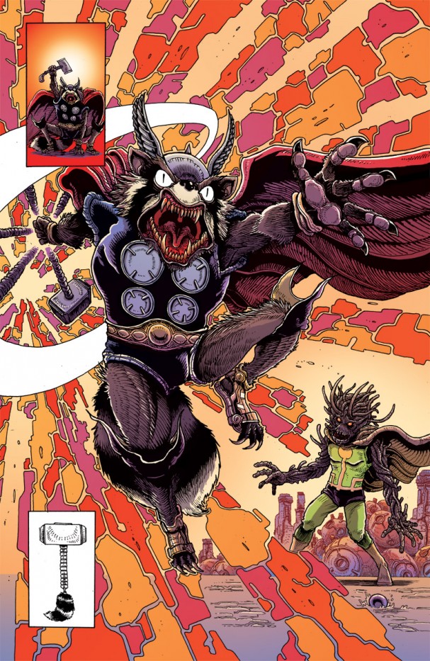Thor #2 (Rocket Raccoon and Groot Variant) - James Stokoe