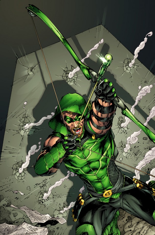 Green Arrow #1 (2011) - Original solicitation with beard