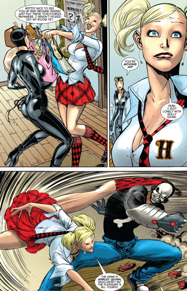Gotham City Sirens #1 (2009) - Harley Quinn as a schoolgirl