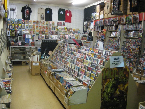 <center>Upstairs at Comic Kingdom, where the collection ran deep. Photo source: ComicBookResources<c/enter>