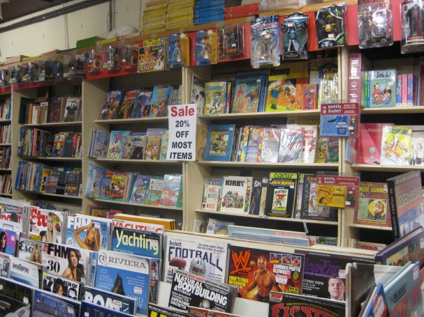 Some of the 'stuff' on the lower floor of Comic Kingdom. Photo source: ComicBookResources
